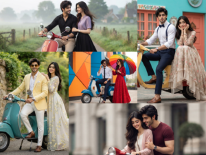 ChatGPT Couple Photo Editing Prompts Free – 5 Fun Scooter Romance Styles