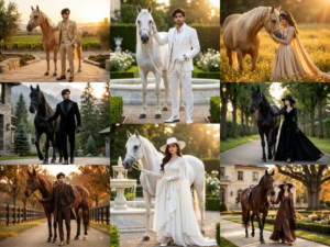 Horse Prompt AI – Luxury Horse Portrait Styles for Men & Women