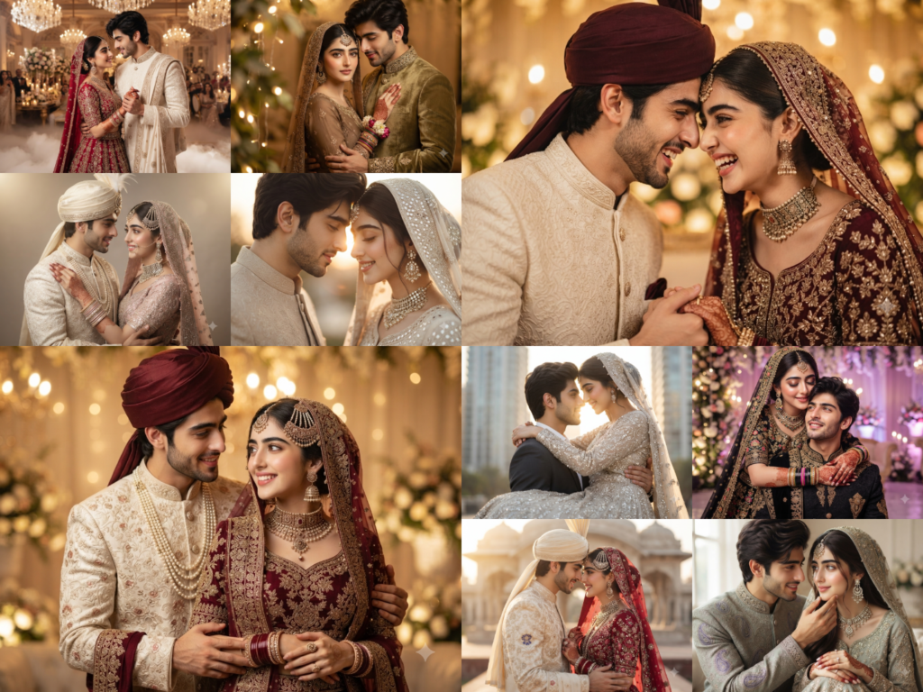 Indian Couple Wedding Prompt for Gemini AI Free – 10 Stunning Couple Styles
