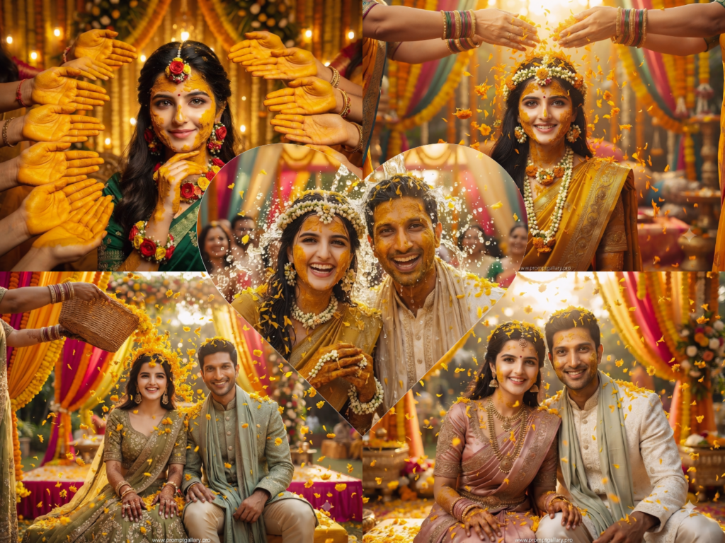 Wedding Haldi Ceremony Gemini Photo Editing Prompt