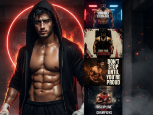 Gym Prompt for Gemini – 5 Powerful Fitness and Bodybuilding AI Photo Styles