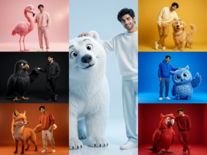 Instagram Viral Prompt Man – 7 Amazing Giant Fluffy Animal Photo Ideas