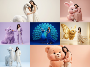 Instagram Viral Prompt – 7 Amazing Giant Fluffy Animal Photo Ideas for Girls